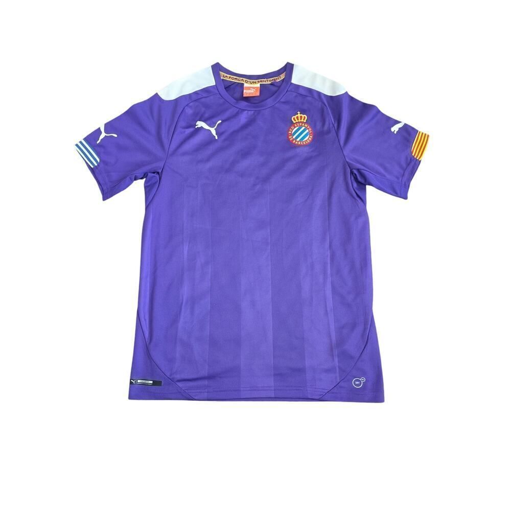 Puma RCD Espanyol Barcelona Purple Away Jersey Men’s Small Soccer Futbol Euro